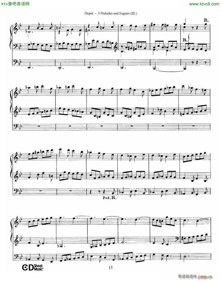Dupré Prelude Fugue in G minor Op 7 No 315