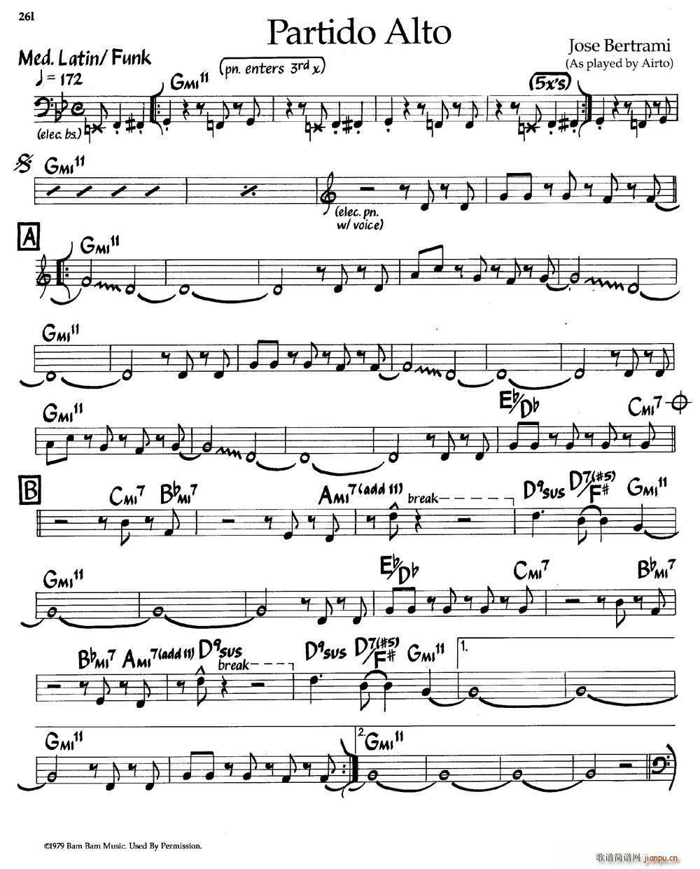 Partido Alto(爵士钢琴曲)1