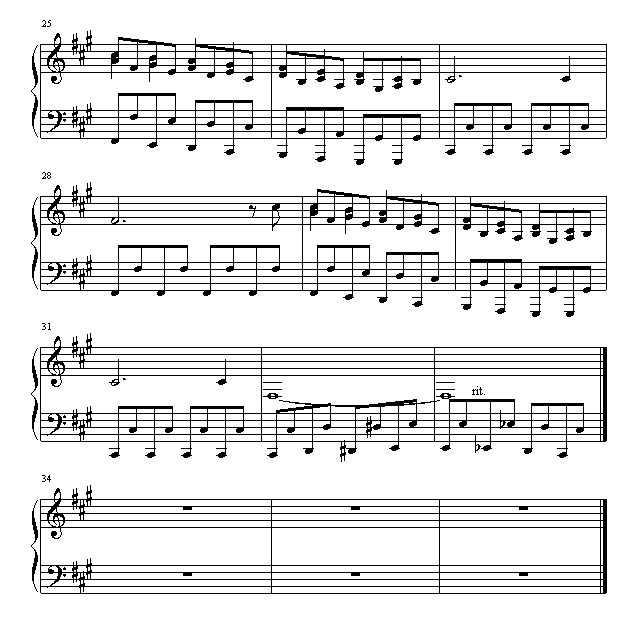 El-Cumbancaero(特技表演曲)-钢琴谱(钢琴曲)-世界名曲3