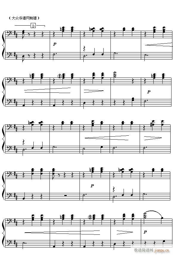 （俄）柴可夫斯基芭蕾舞剧《胡桃夹子》选曲 花之圆舞曲（四手联弹之二）6