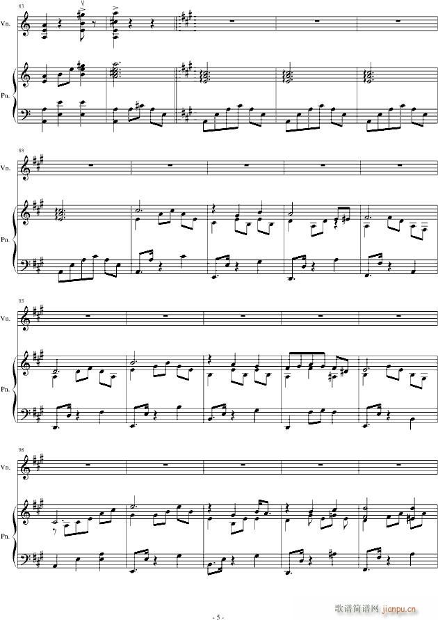 H14-A小调舞曲（For Piano And Violin）_.伊dên5