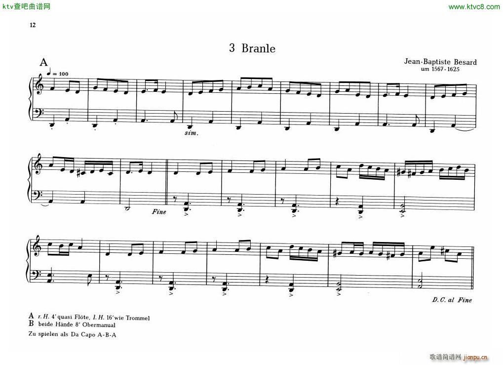 Organ Or Clavichord Old Pieces For5