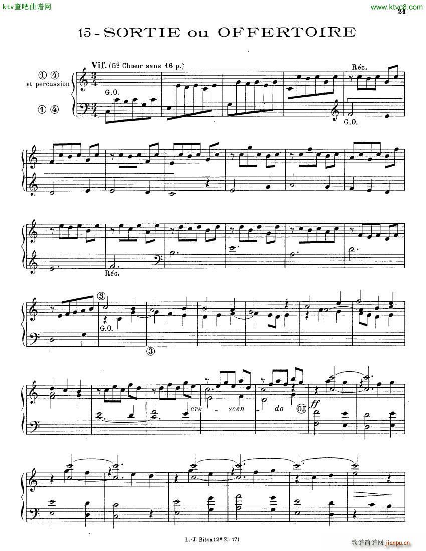 Alain Albert 15 Pieces organ21