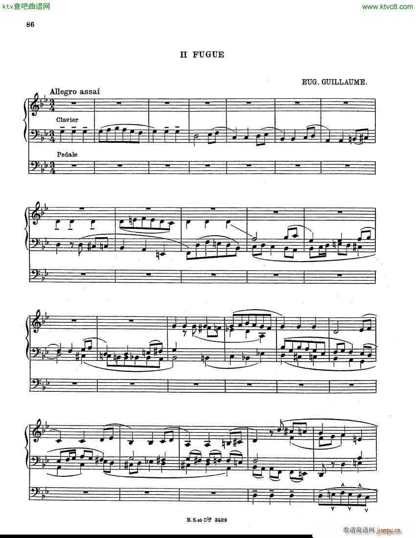 Guillaume Eugene Choral et Fugue in g min organ7
