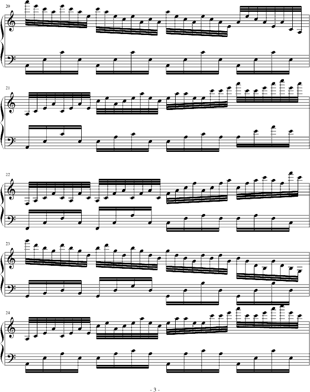 37秒的癫狂(hard ver.)-钢琴谱(钢琴曲)-冰岛的雨季3