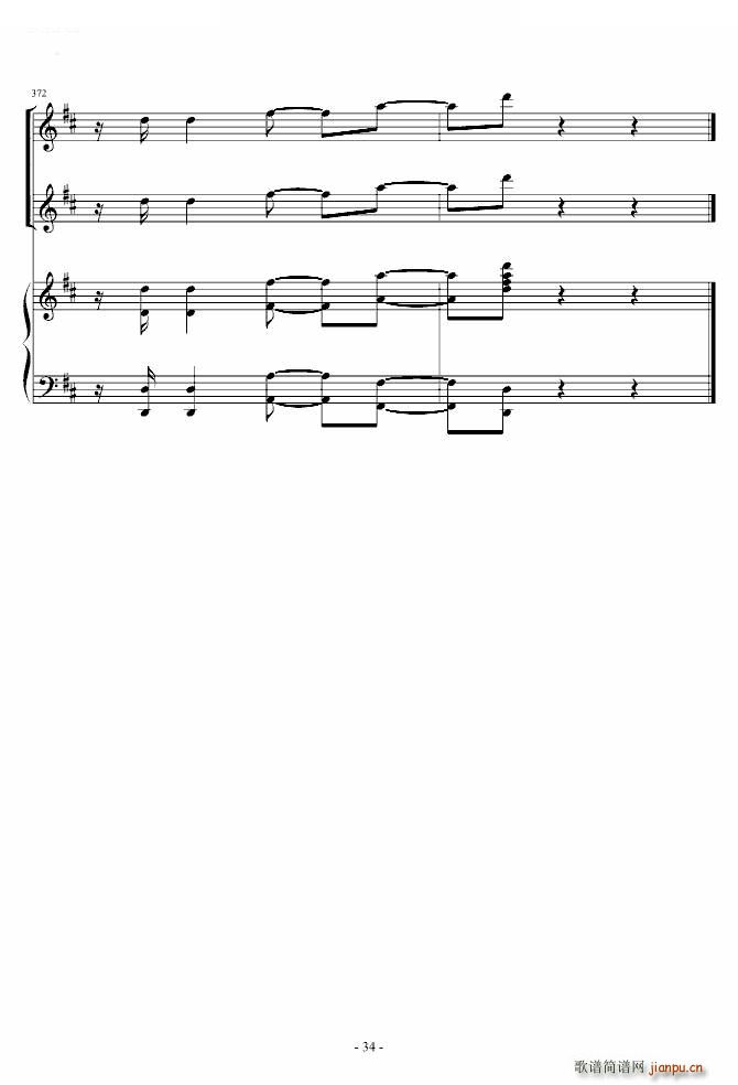 《花之圆舞曲》小提琴 钢琴 中提琴_柴科夫斯基 PeterIlyichTchaikovsky34