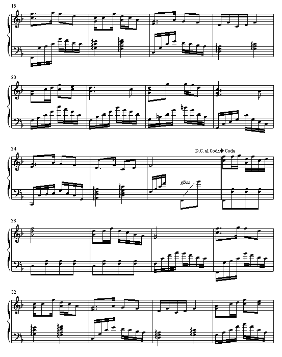 红星照我去战斗-李双江-钢琴谱(钢琴曲)-动漫影视2