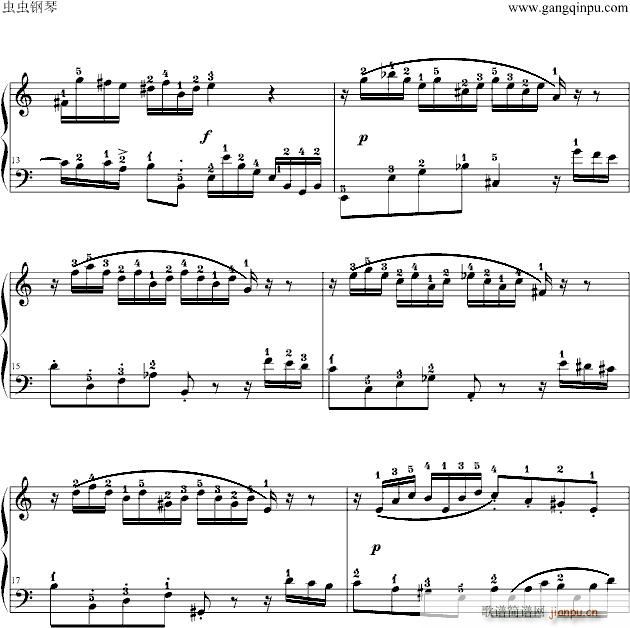 二部创意曲No.13_巴赫-P.E.Bach3