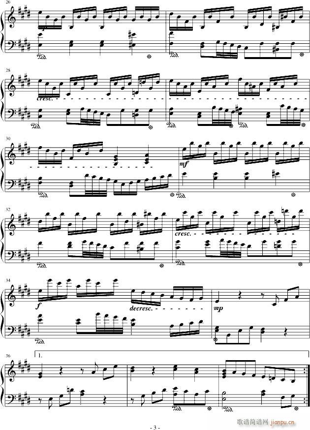 H17-A大调钢琴奏鸣曲（第一乐章）_.伊dên3