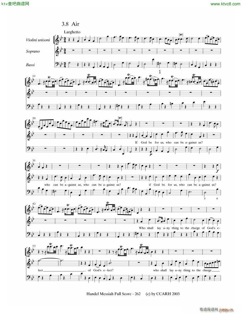 G F Handel Messiah Open Score 七21