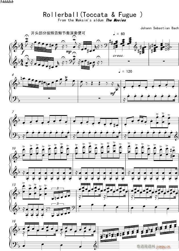 Rollerball（Toccata Fugue ）-托卡塔与赋格_马克西姆 Maksim Mrvica1