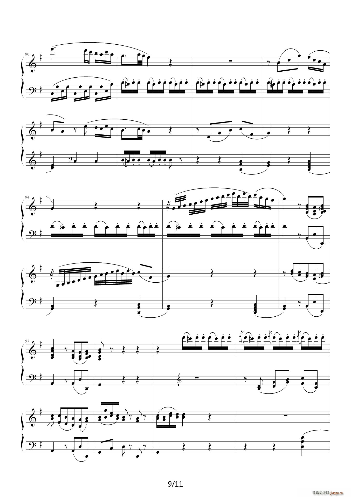 莫扎特D大调双钢琴奏鸣曲K448第二乐章9