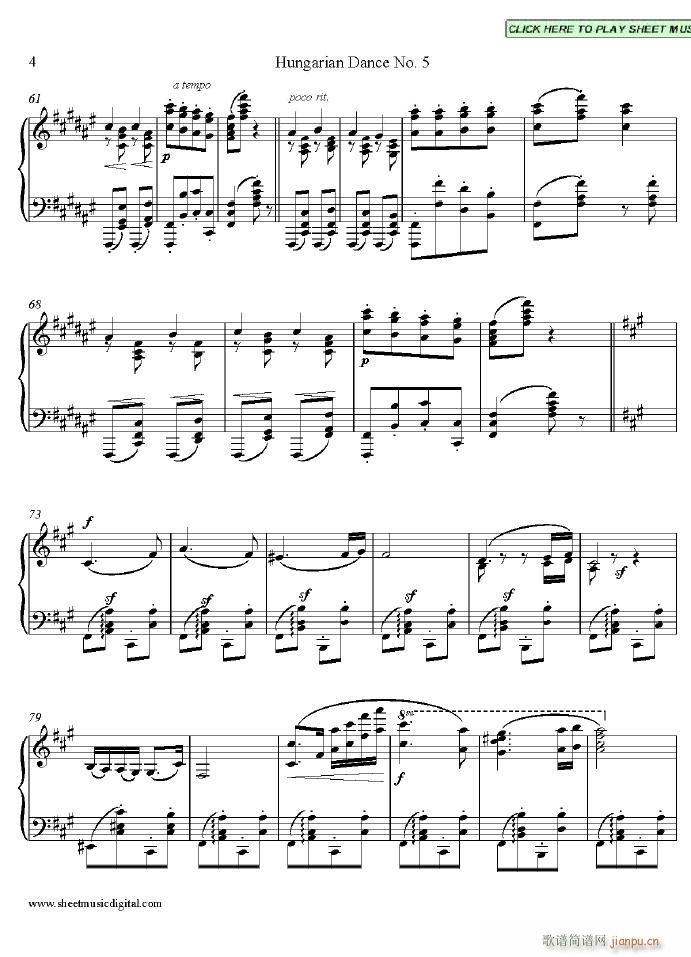 Hungarian Dance no.5_Johannes Brahms4