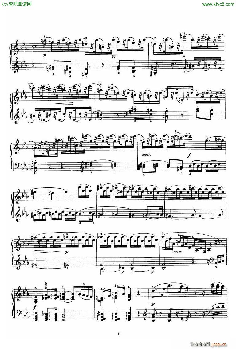 Piano Sonata No 52 in Eb6