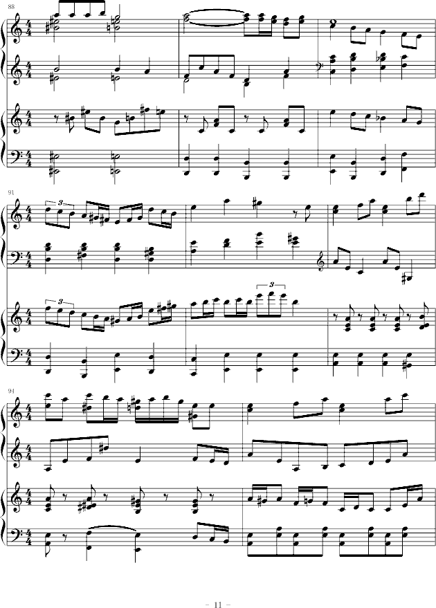 圣少女领域四手联弹-钢琴谱(钢琴曲)-动漫影视11