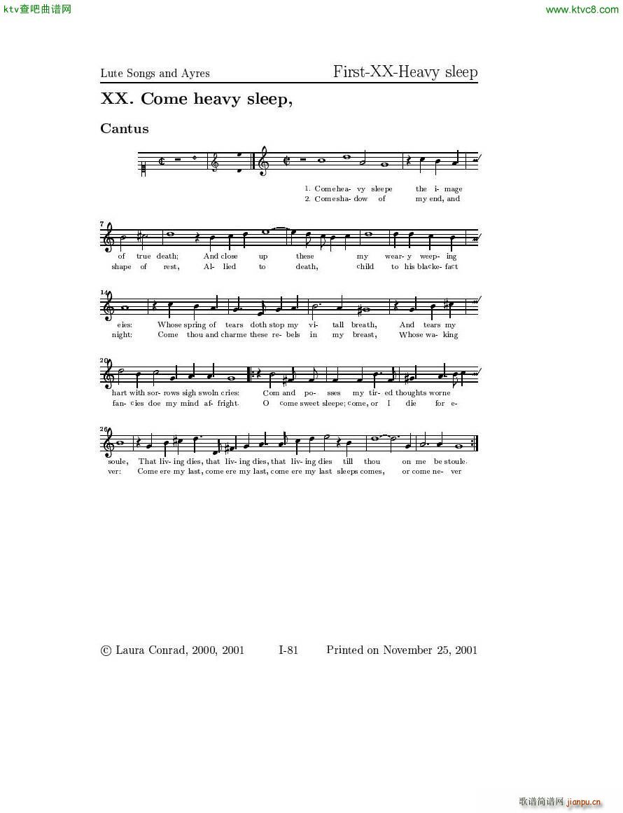 Dowland Lute Music 二37