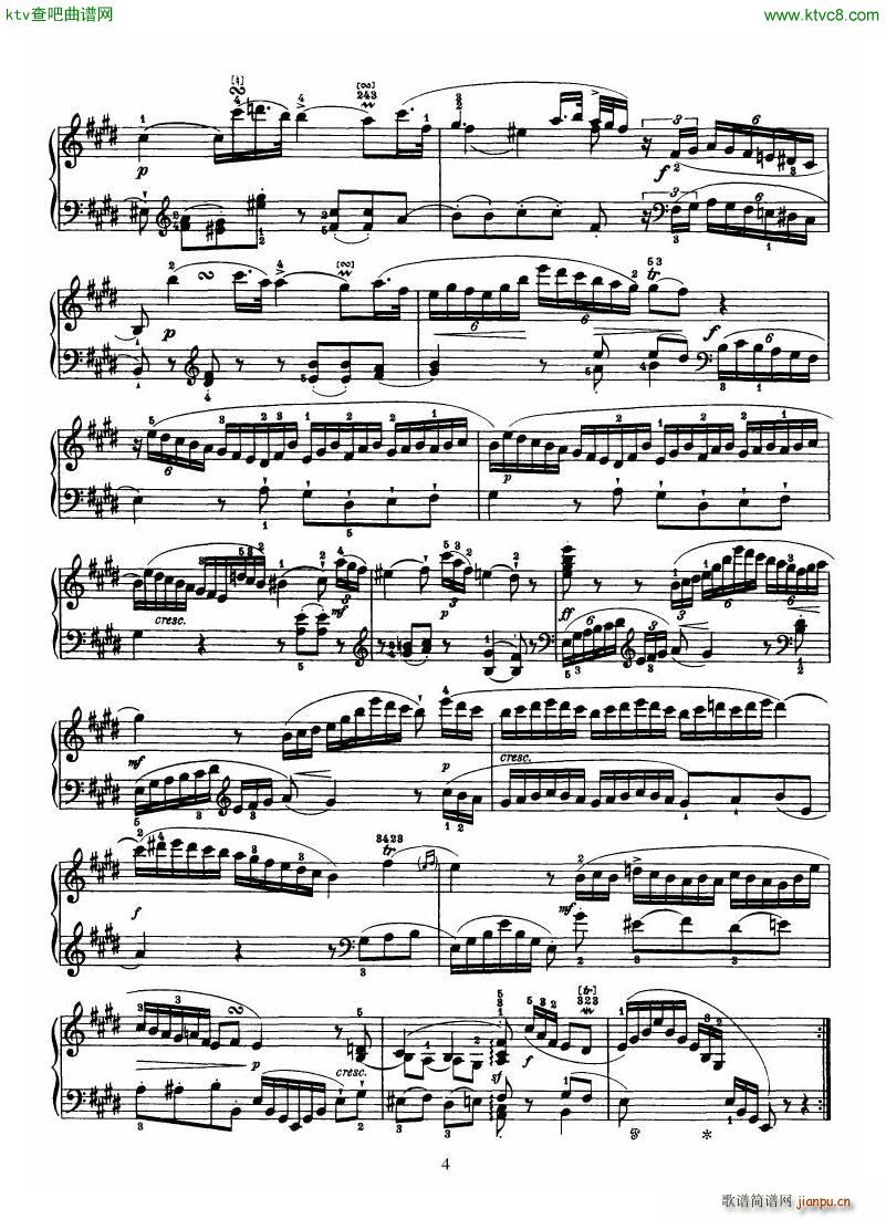 Haydn Piano Sonata No 31 In E4