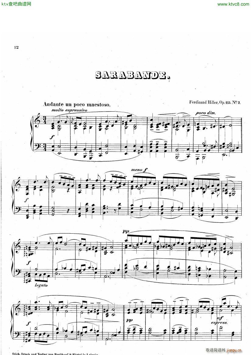 hiller 115 gavotte sarabande courante10