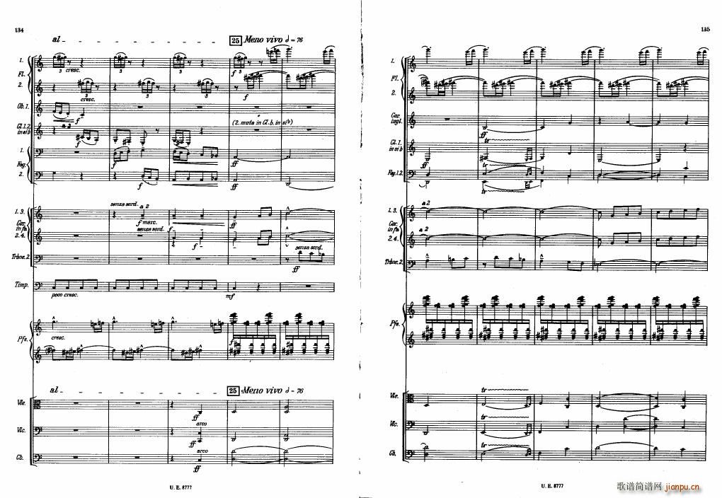 Bartok SZ 83 Piano Concerto No1 Full Score 二27