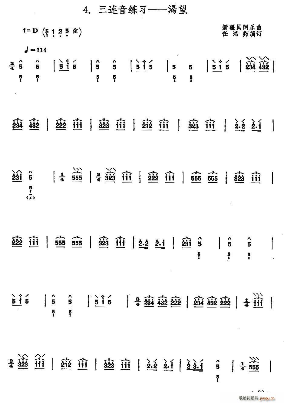 渴望(新疆民间乐曲) 扬琴1
