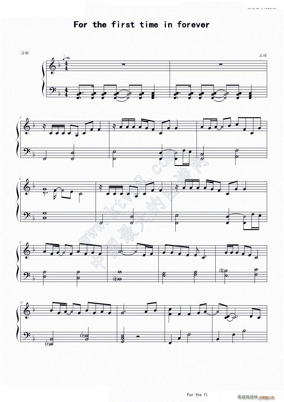 For the first time in forever1