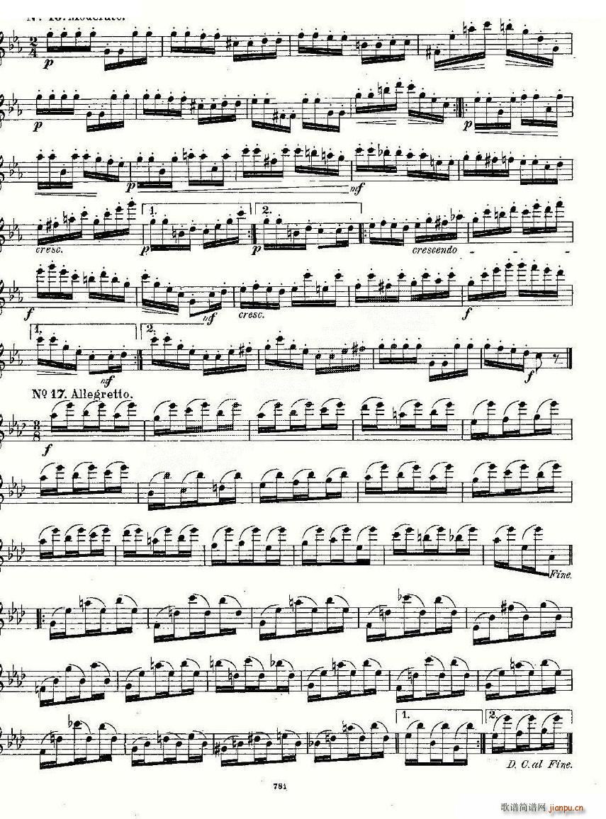 18 kleine Studien Op 41 笛萧谱16