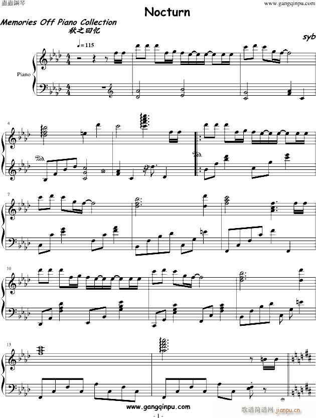 秋之回忆 Nocturn_动漫影视1