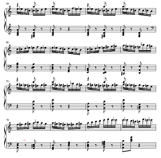 野蜂飞舞-钢琴谱(钢琴曲)-里姆斯基-柯萨科夫5