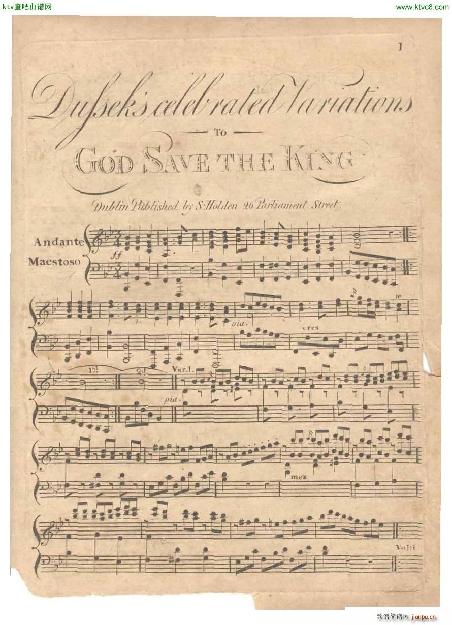 dussek god save the king1
