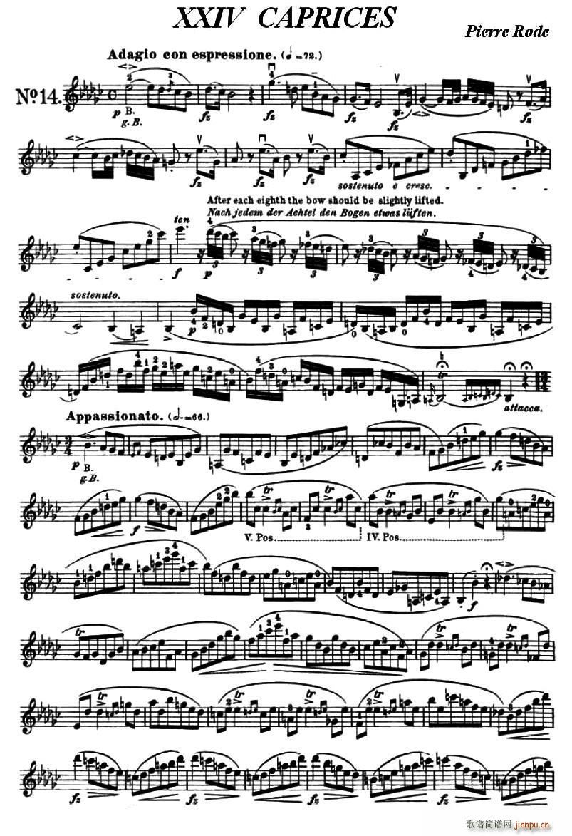24首小提琴练习曲之141