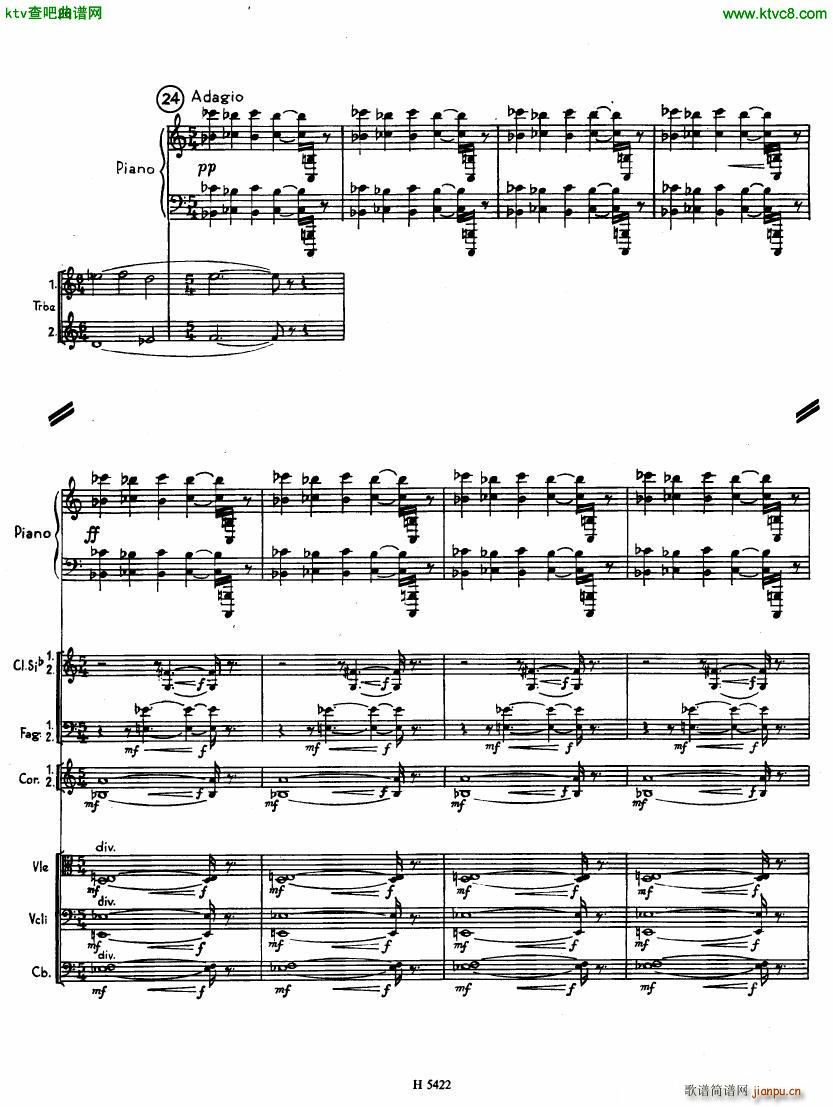Fiser concerto da camera for piano full score24