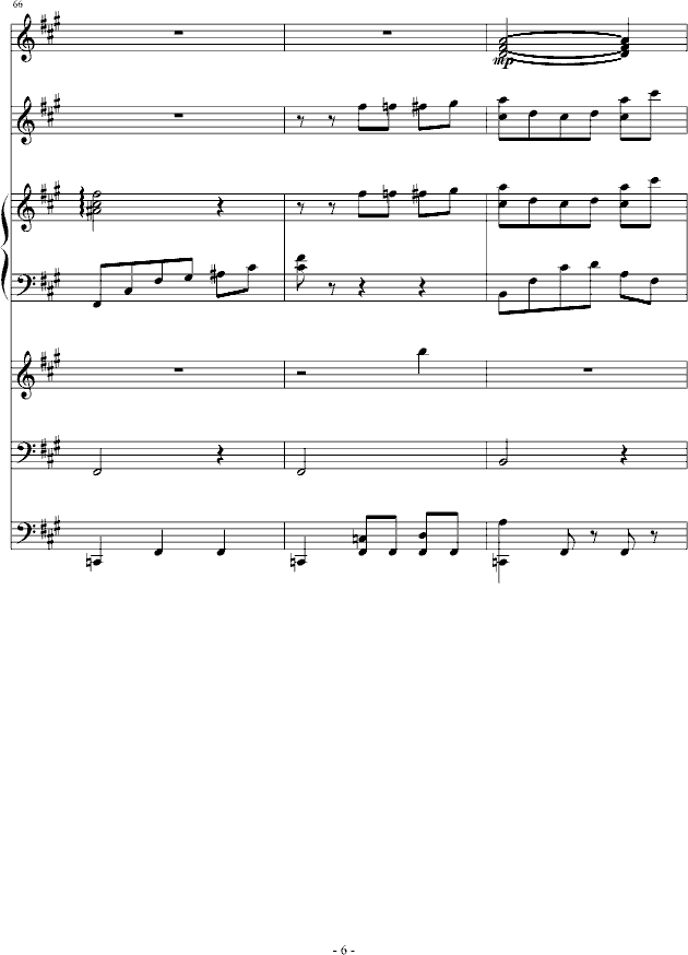 夜洛第六首圆舞曲――蝴蝶姬(To WY)-钢琴谱(钢琴曲)-ellocz6