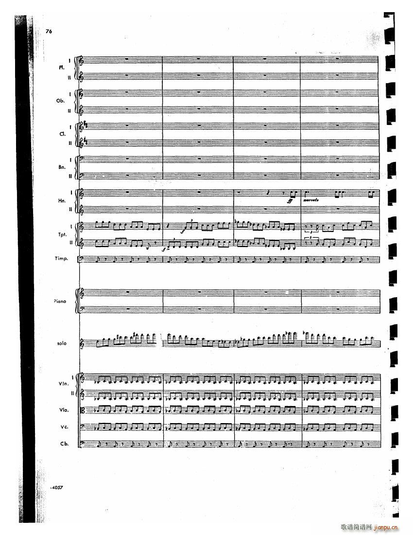 Barber op 14 Violin Concerto Score 二35
