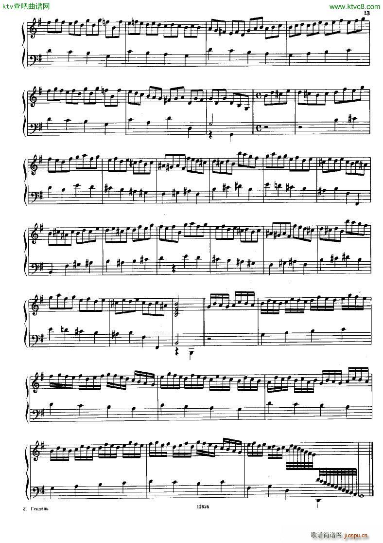 H ndel 1 Suiten for Piano Book 211