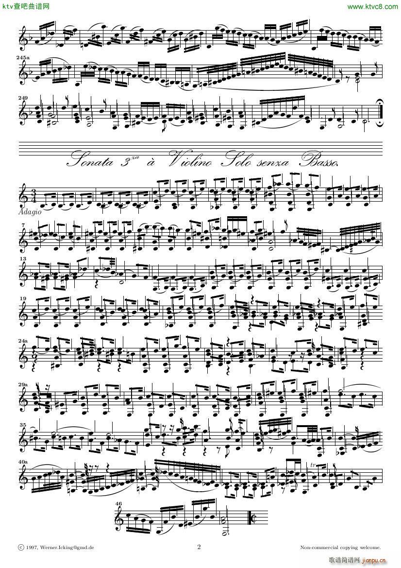 Bach JS BWV 1005 Sonata for Solo Violin in C2