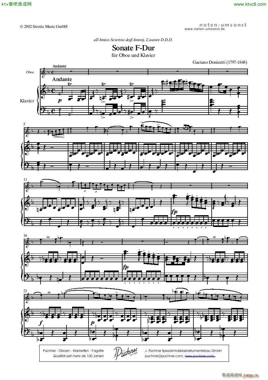 Donizetti Sonate Fdur Flute Piano3