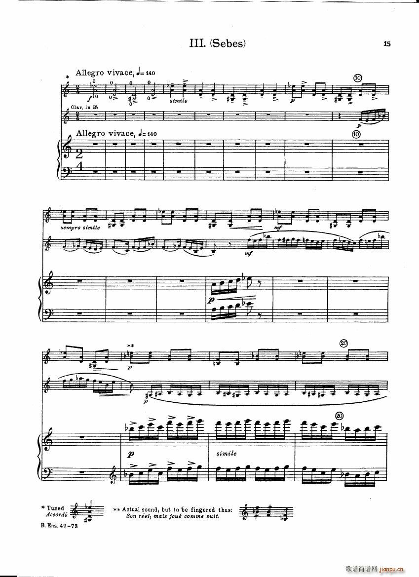 Bartok SZ 111 Contrasts pianoscore16