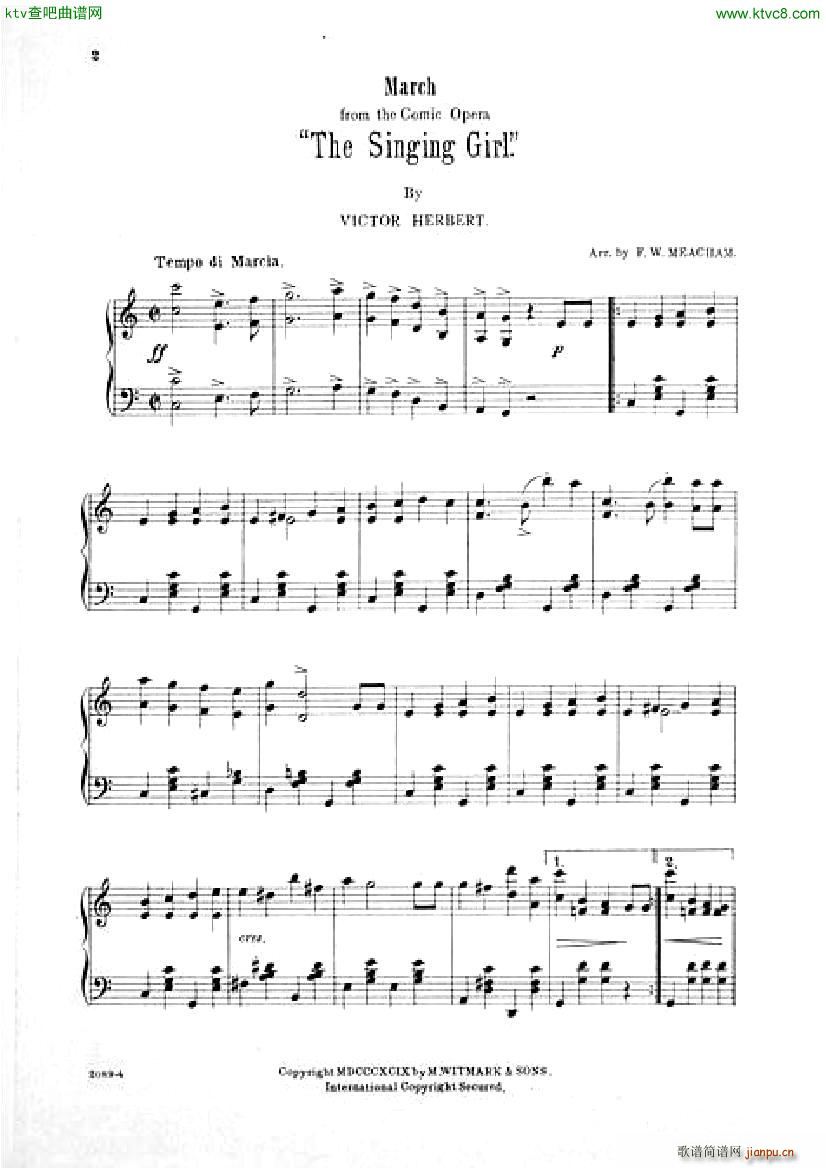Victor Herbert The Singing Girl 2 Waltzes1