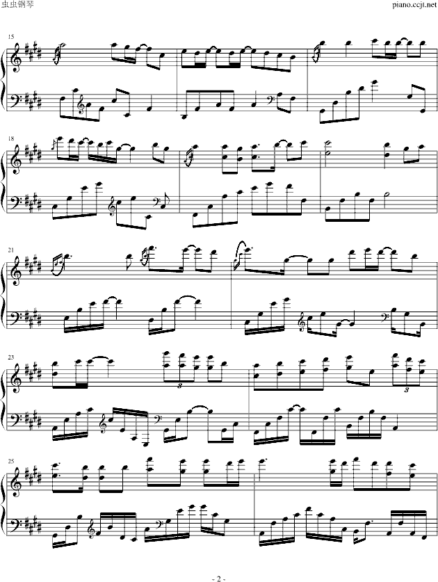 Piano Solo-钢琴谱(钢琴曲)-Yiruma2