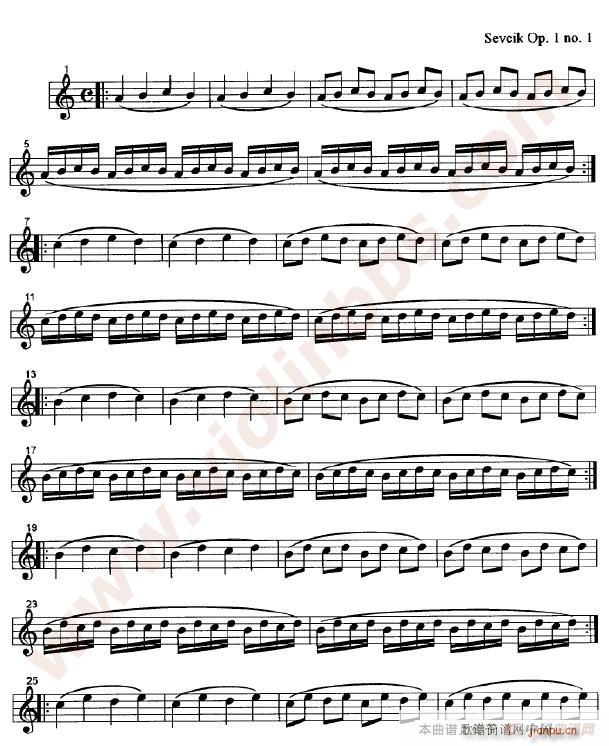 训练左手手指的颗粒性练习曲9