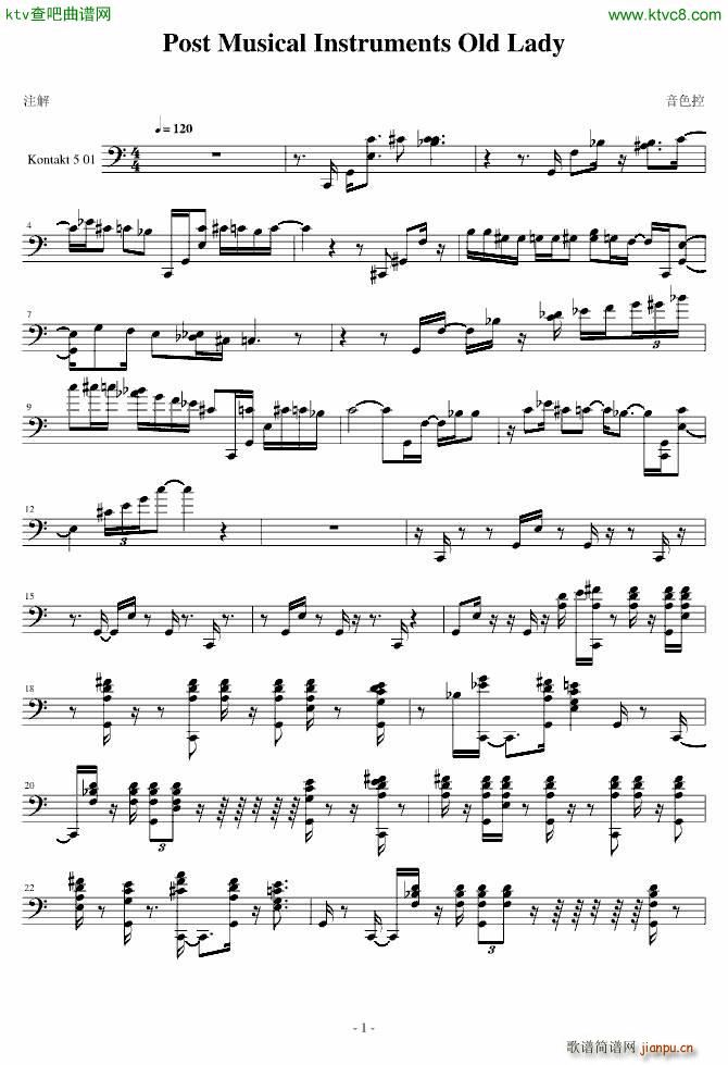 Post Musical Instruments Old Lady_兰卡 Lenka1