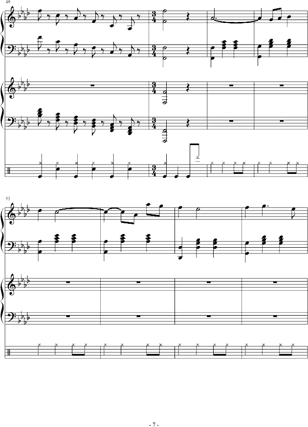 穿越古典的现代-钢琴谱(钢琴曲)-吴越7