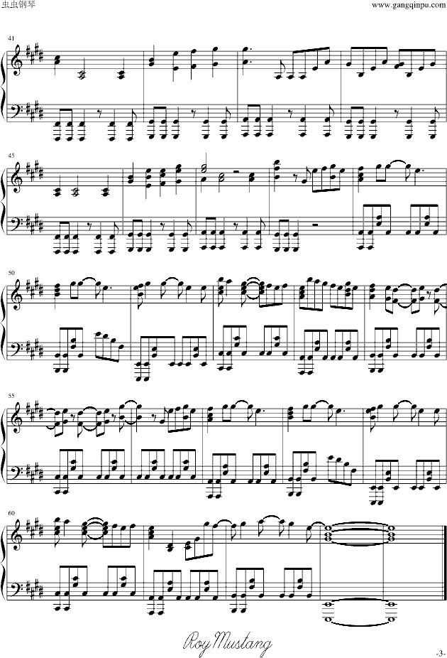 [�o�^�T士������]�}�s人生-钢琴谱(钢琴曲)-动漫影视3