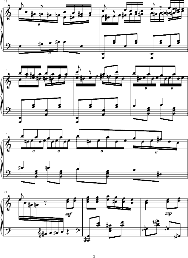 瓦洛多斯改编莫扎特《土耳其进行曲》-钢琴谱(钢琴曲)-莫扎特2