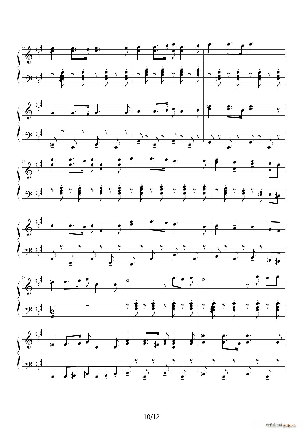 】四手联弹】红色警戒3主题曲《苏维埃进行曲》Soviet March 修改 降A调10