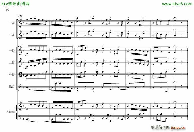 F大调第六号钢琴协奏曲 第一乐章_巴哈 Bach Johann Sebastian49