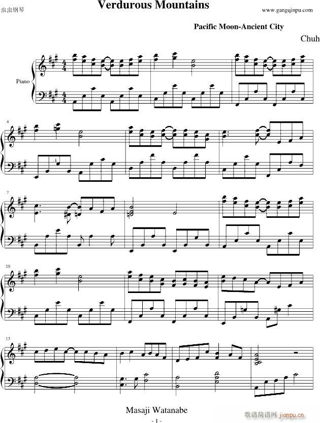 和平之月―Verdurous Mountains_渡边雅二1