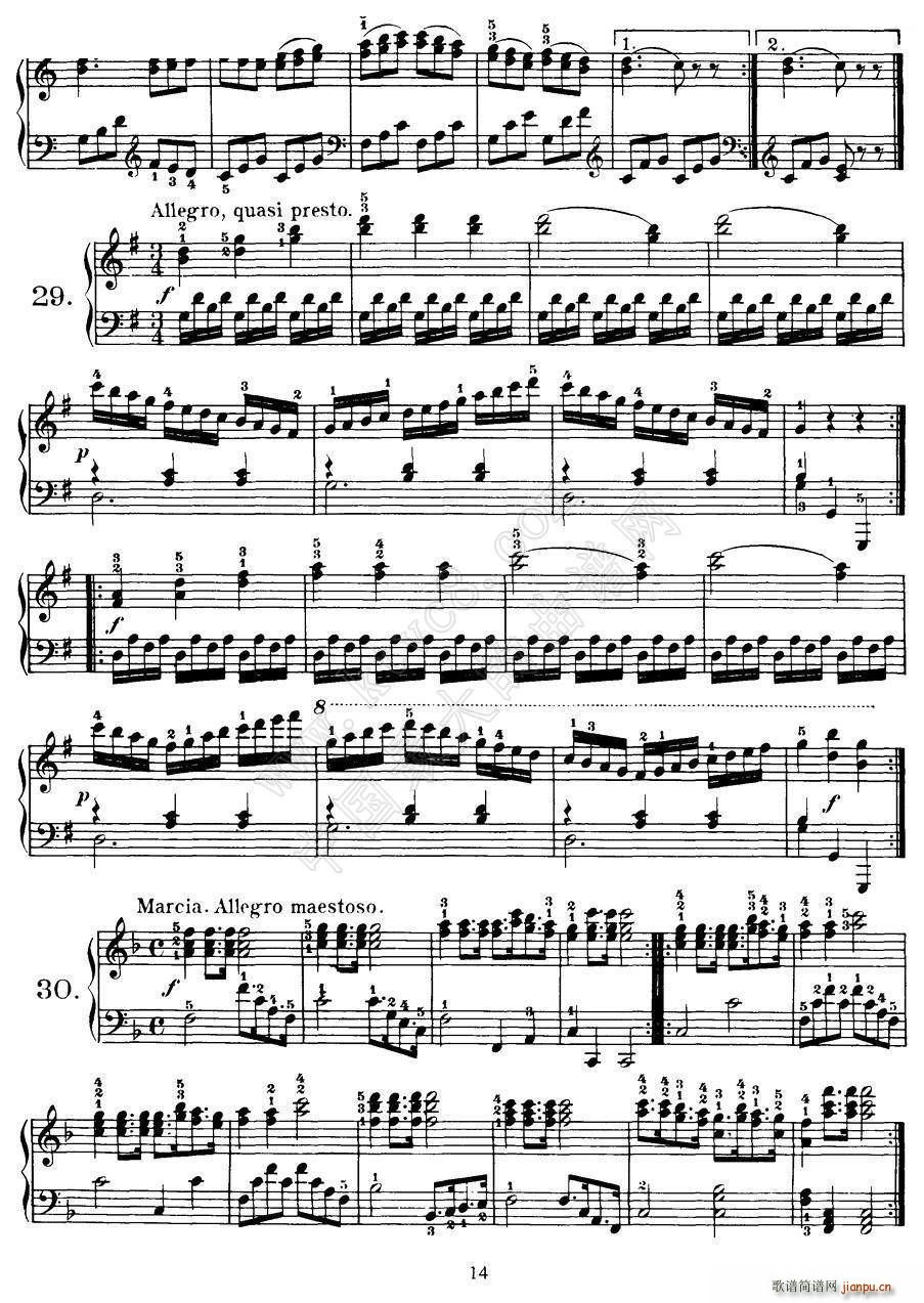 Czerny - 100 Progressive Studies Op 139（22―36）4