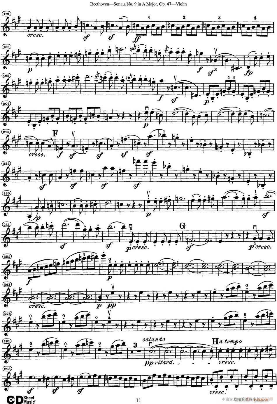 Violin Sonata No 9 in A Major Op 4711