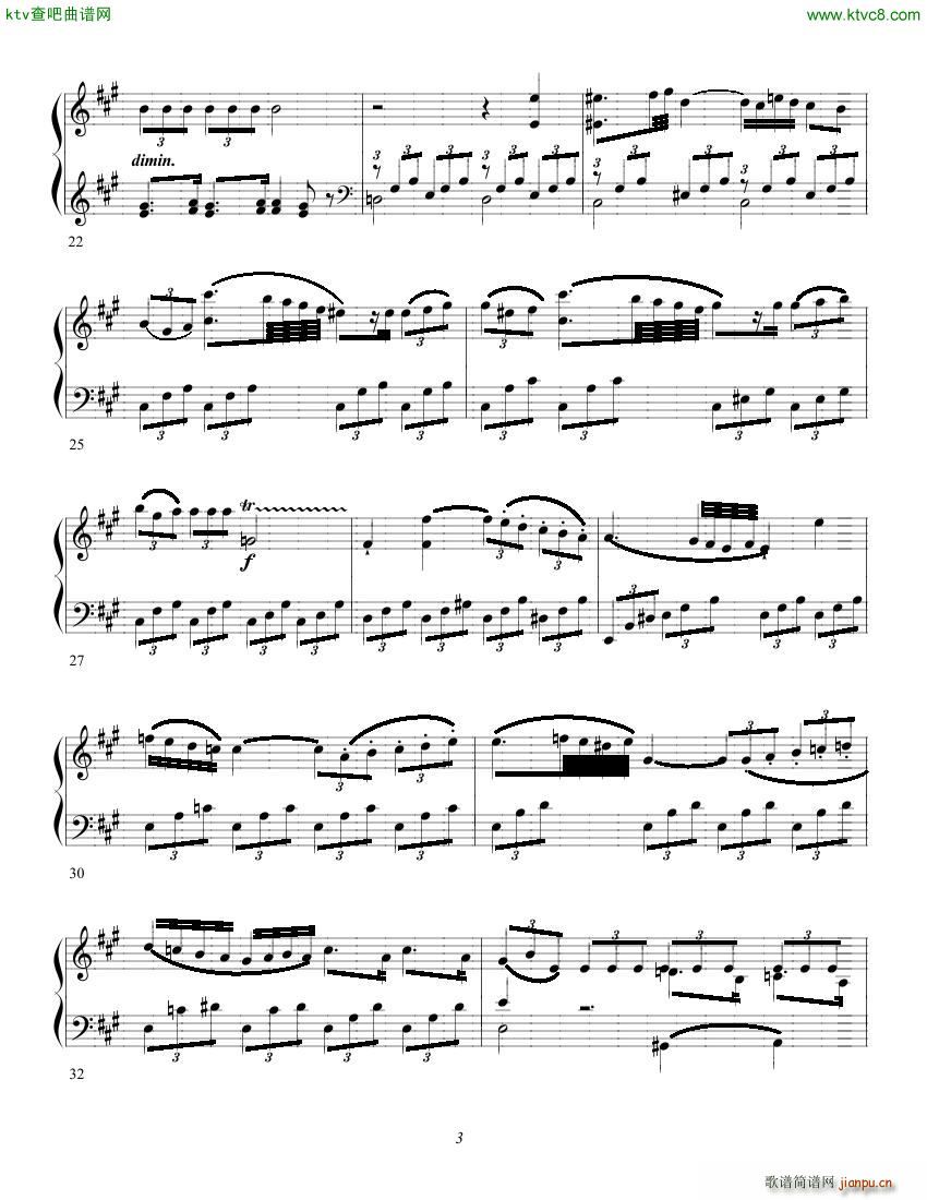 Clementi op 1 No 5 Sonate A major3